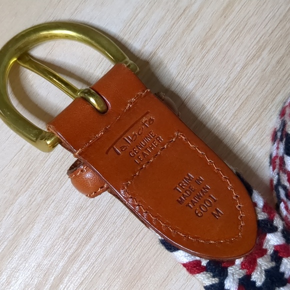 Talbots' Stretchy Braided Cloth Belt with Leather Ends - Picture 6 of 10